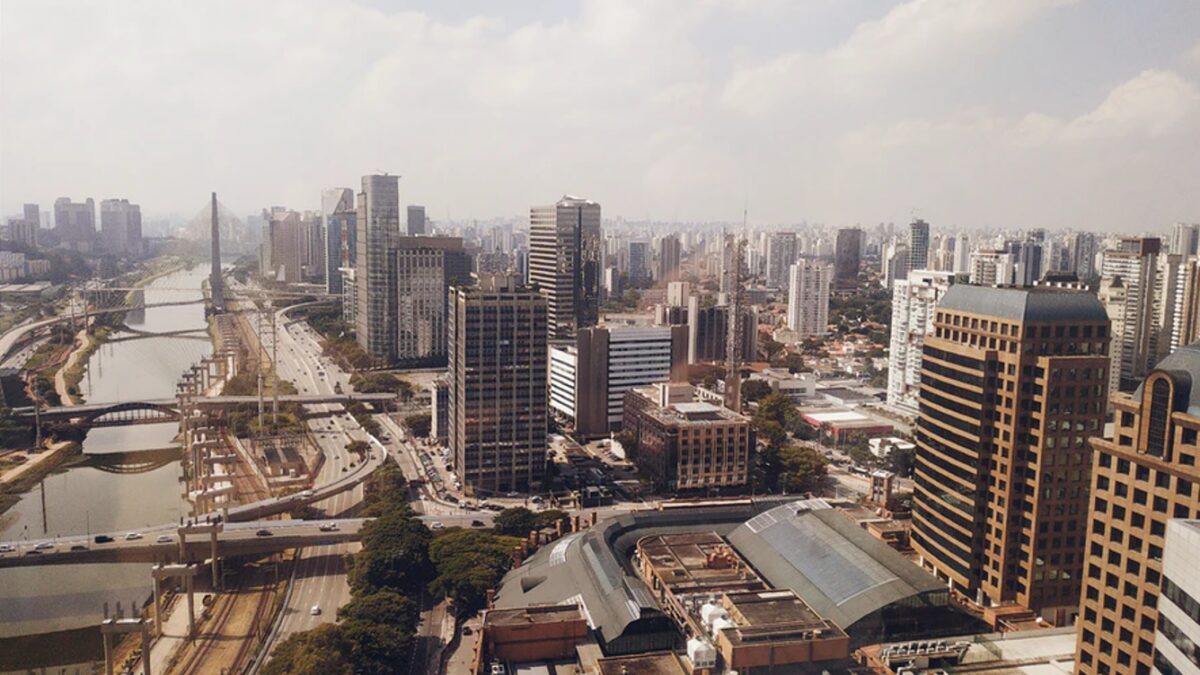 Streetscape of Sao Paulo